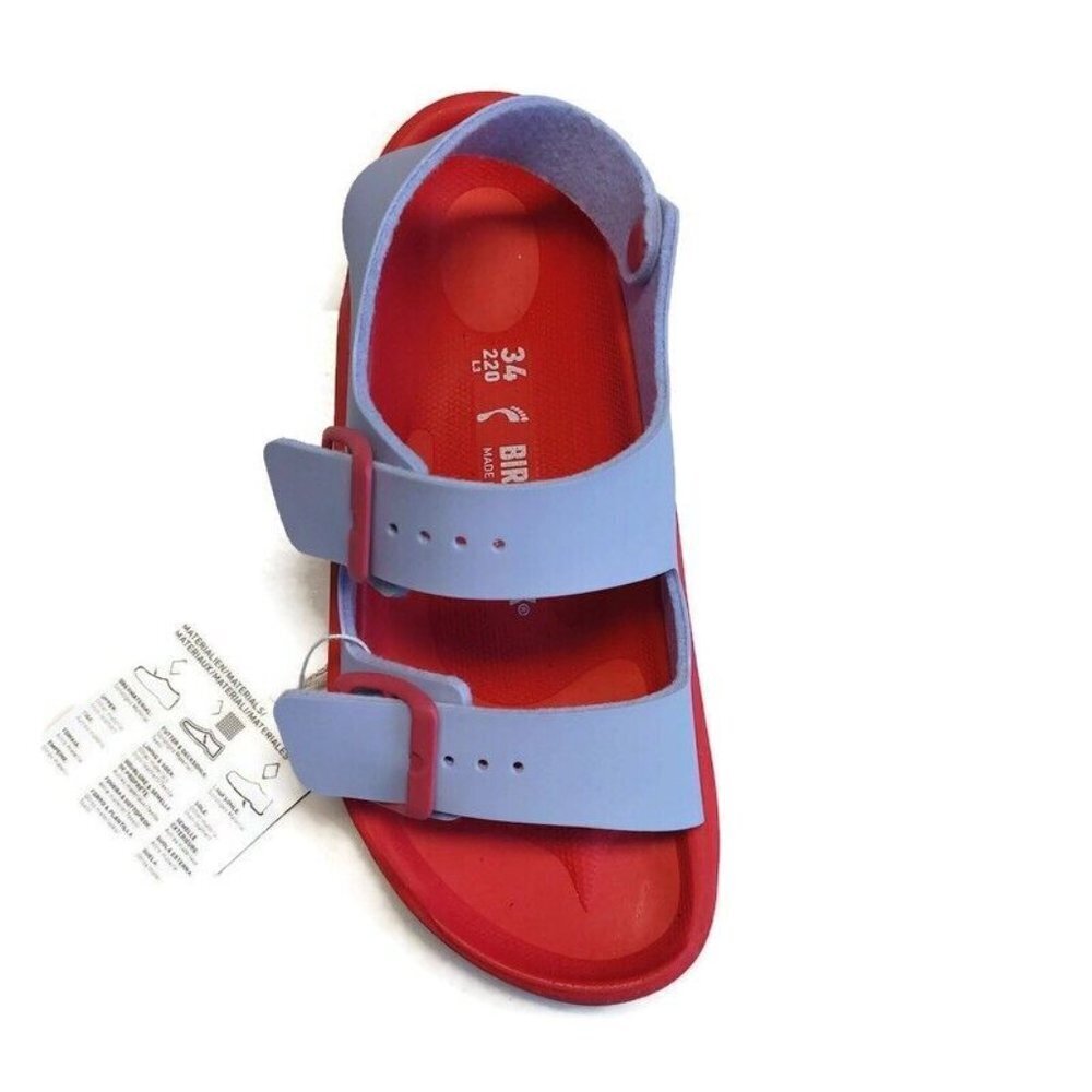 Birkenstock Womens Size 3 EU 34 Mogami Adjustable Sandals Purple Pink NARROW Fit - Picture 2 of 9